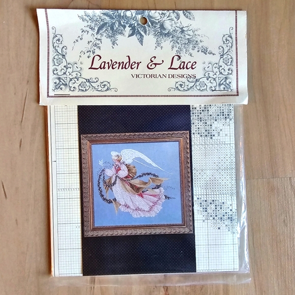 Lavender & Lace Cross Stitch Chart "Angel of Summer" - Picture 1 of 2